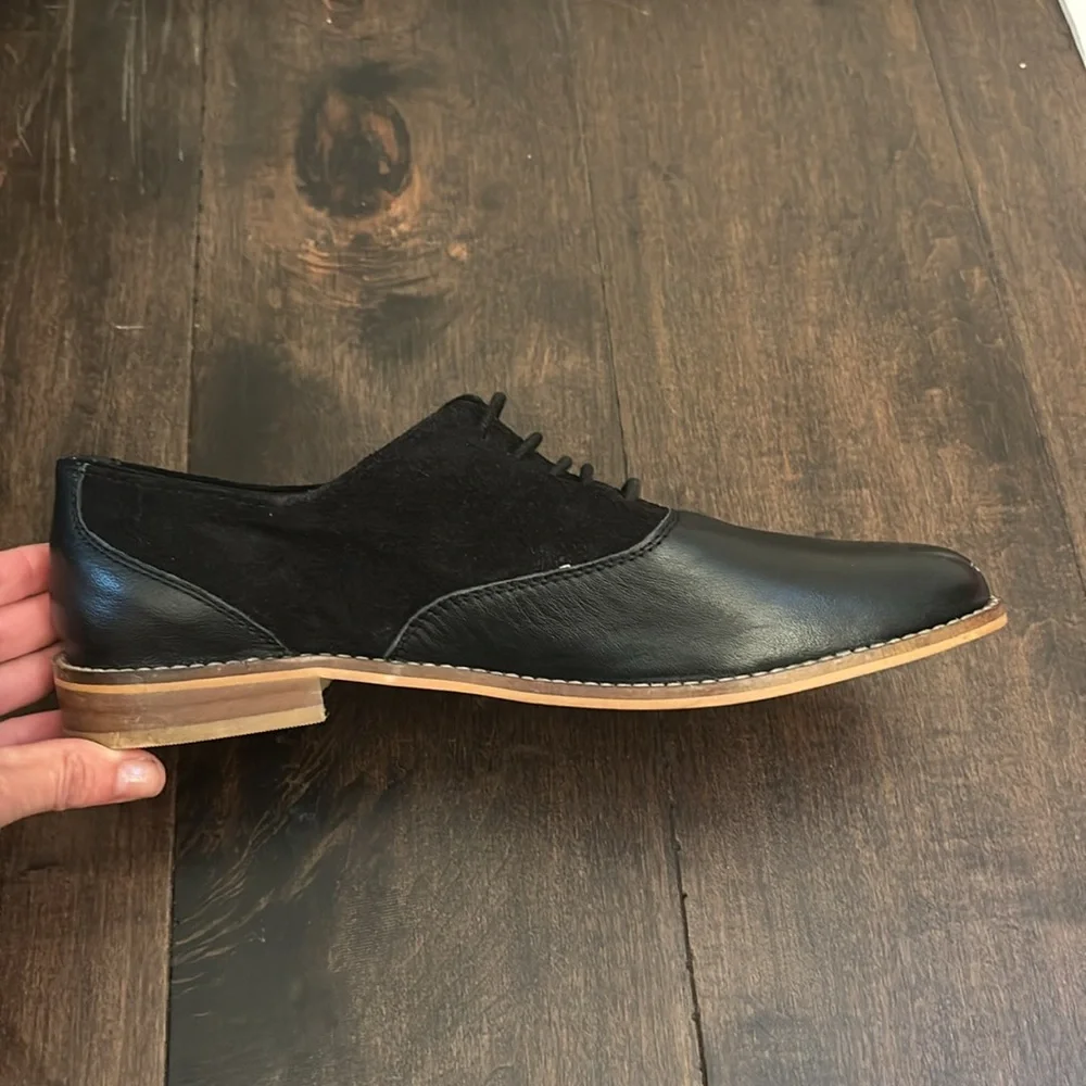 ASOS Suede Vinyl Oxford Dress Shoes